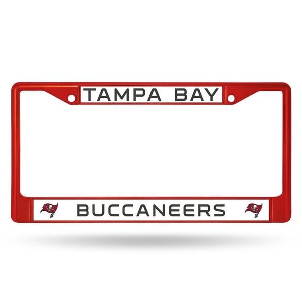 Rico Industries Rico Industries 6734585711 Tampa Bay Buccaneers Alternate Metal Frame License Plate; Red 6734585711